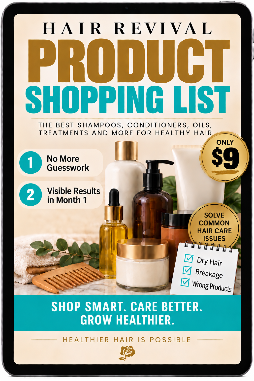 Hair Revival Product Shopping List