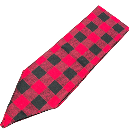 Mini Head Wrap (Red Plaid)