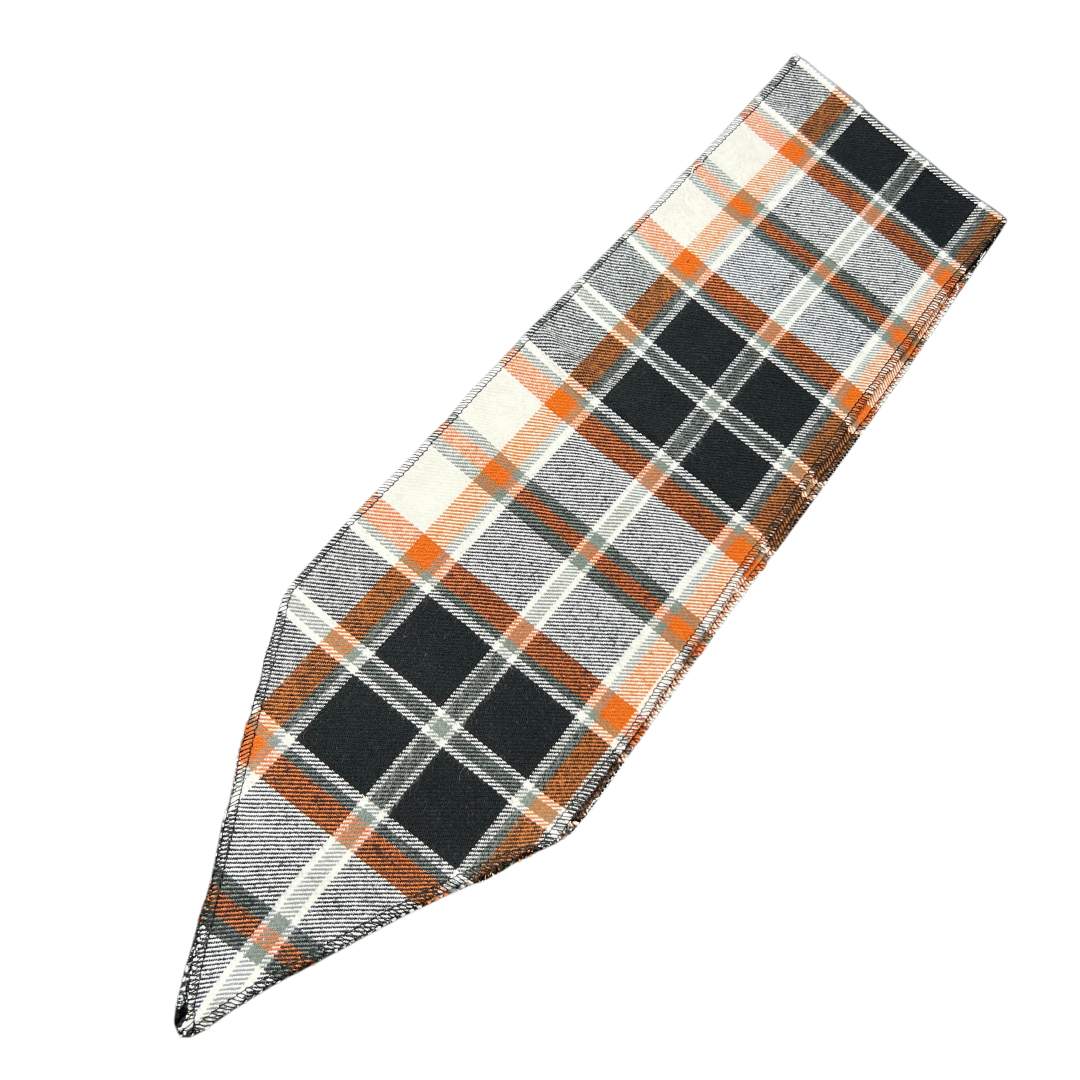 Mini Head Wrap (Orange Plaid)