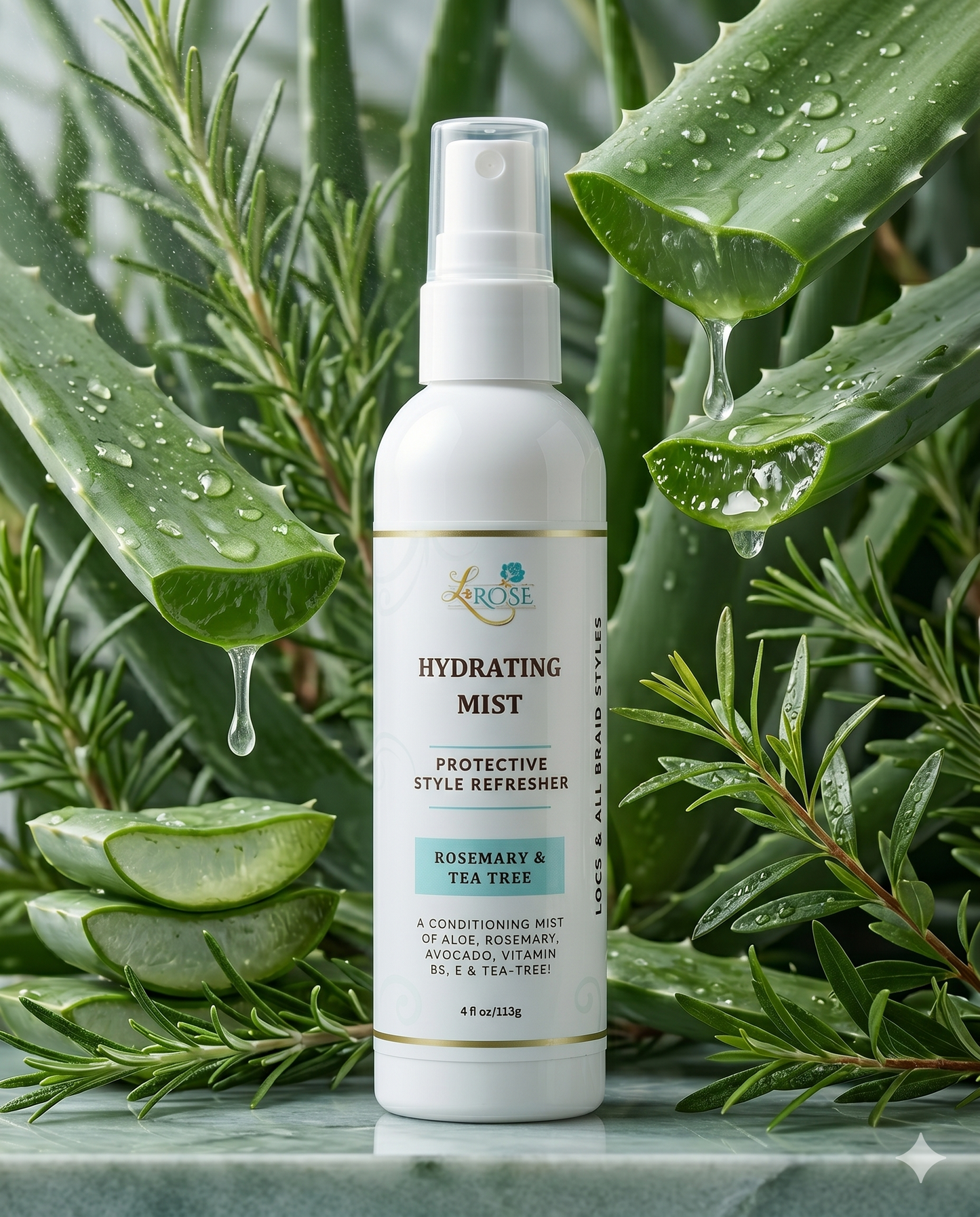 Hydrating Mist - for Protective Styles & Locs (Rosemary & Tea Tree)