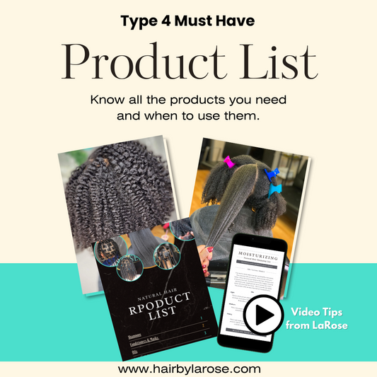 Type 4  Must Have Hair Product List with Video Tips